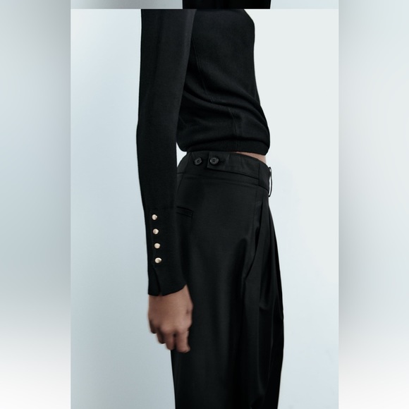 NWT! Zara Turtleneck Black Sweater! Size L! - Picture 4 of 7